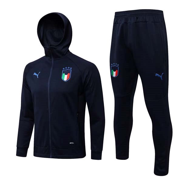 Chandal Con Capucha Italia 2022 Azul